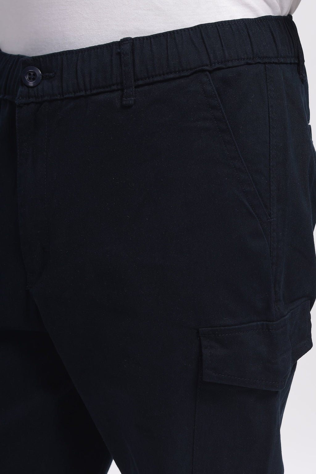 Navy Blue Cargo Style Track Pants