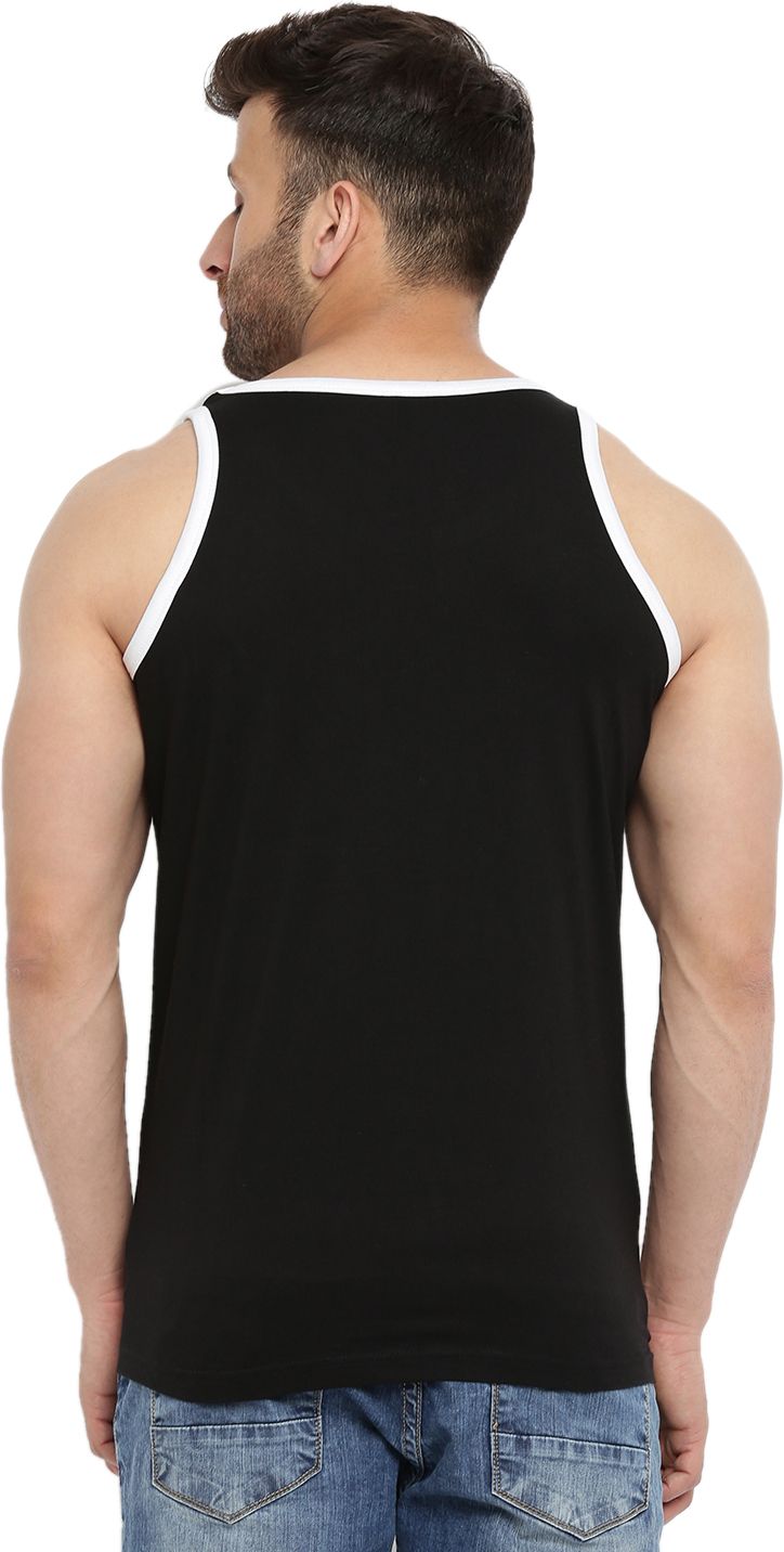 Black White Men Vest (Pack of 2)