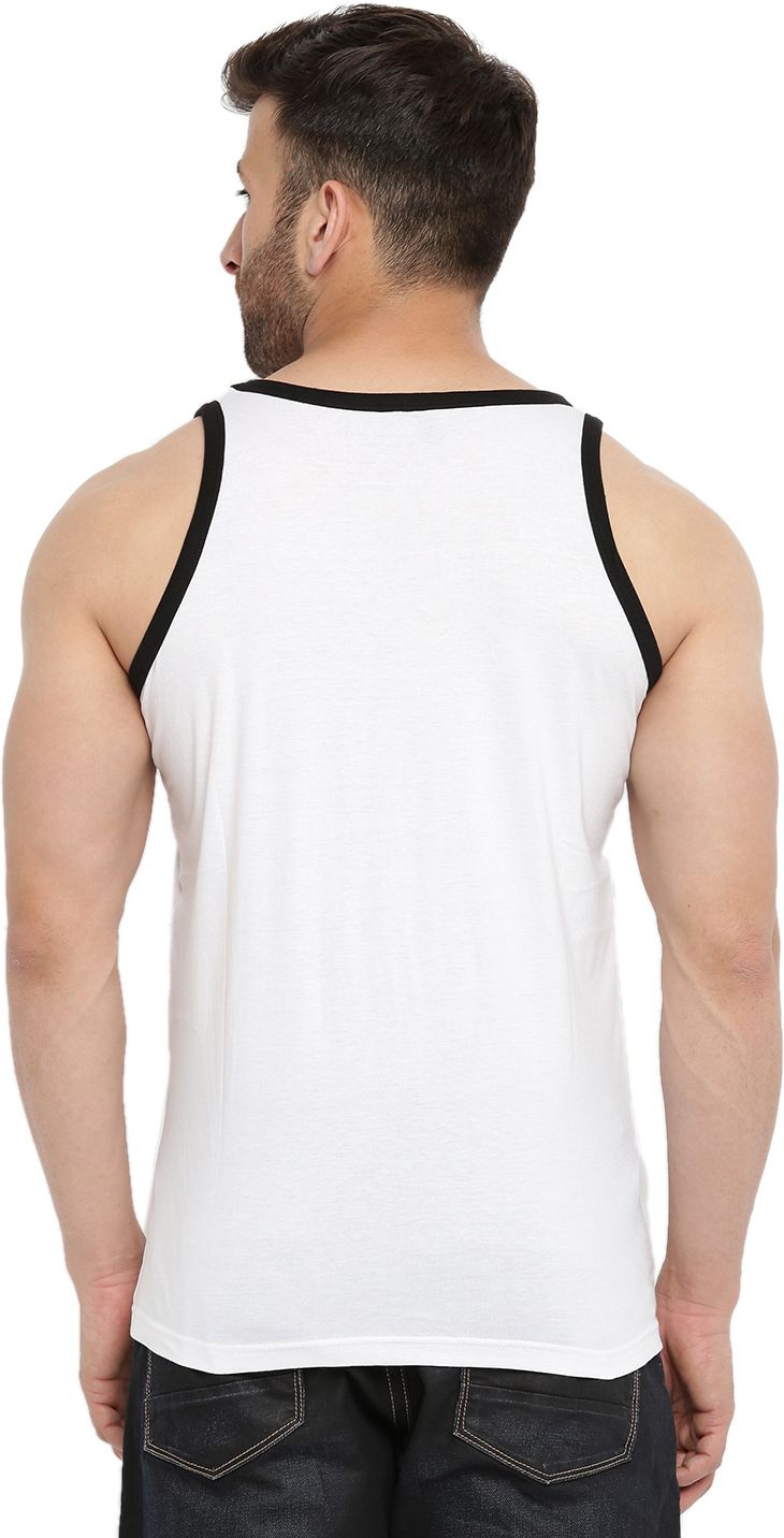 Black White Men Vest (Pack of 2)