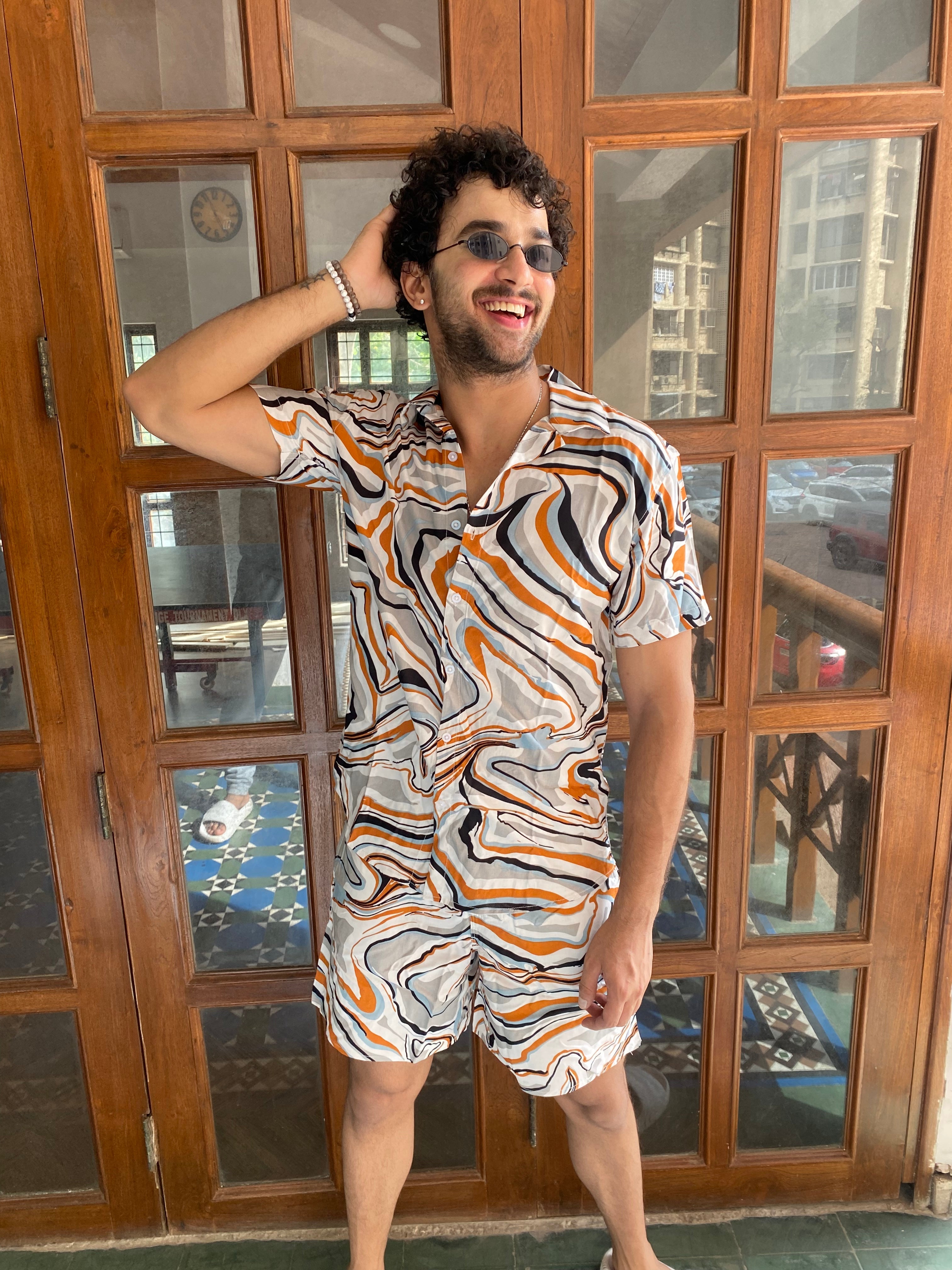 Grey "Craft" Rayon Co-ord Set