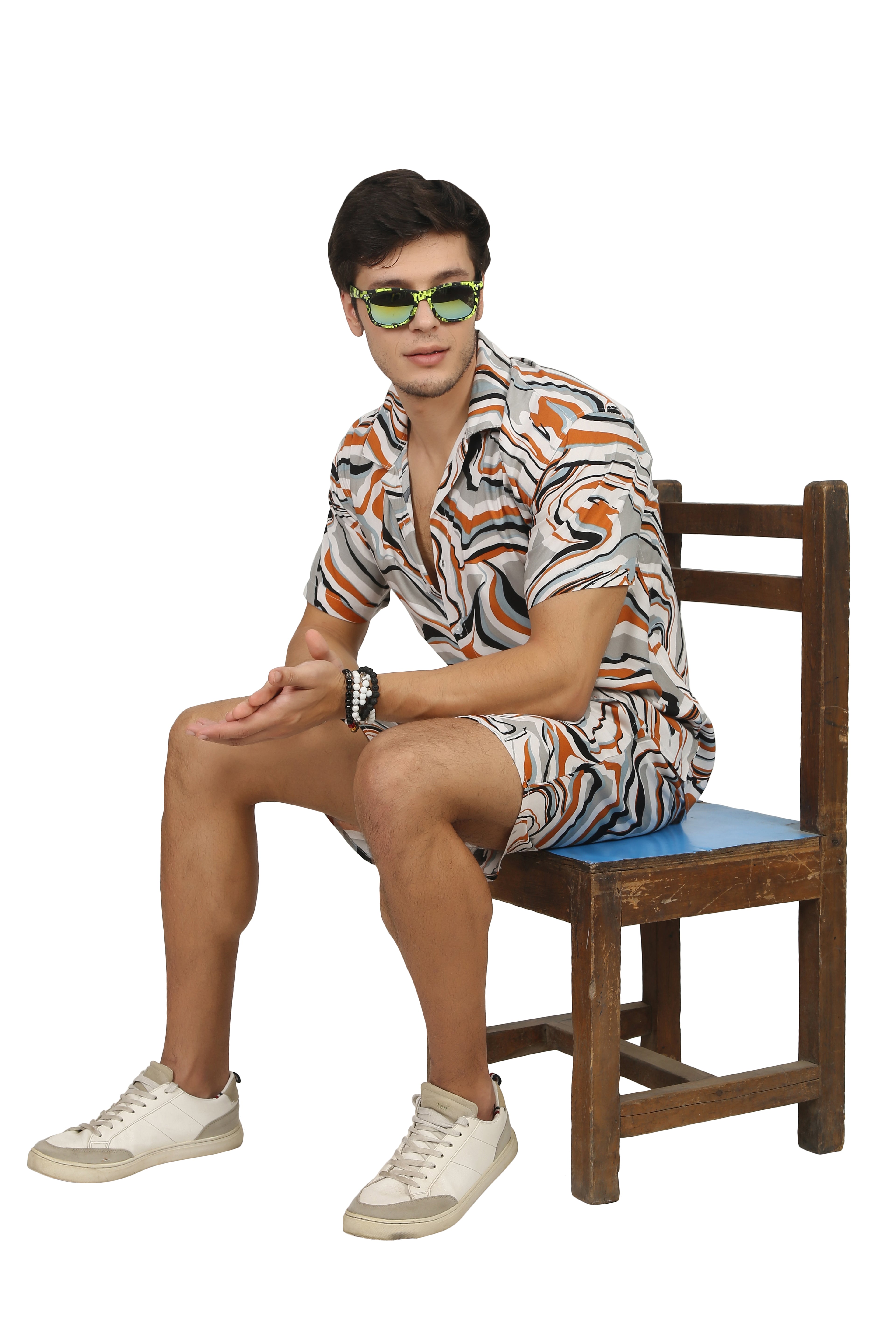 Grey "Craft" Rayon Co-ord Set