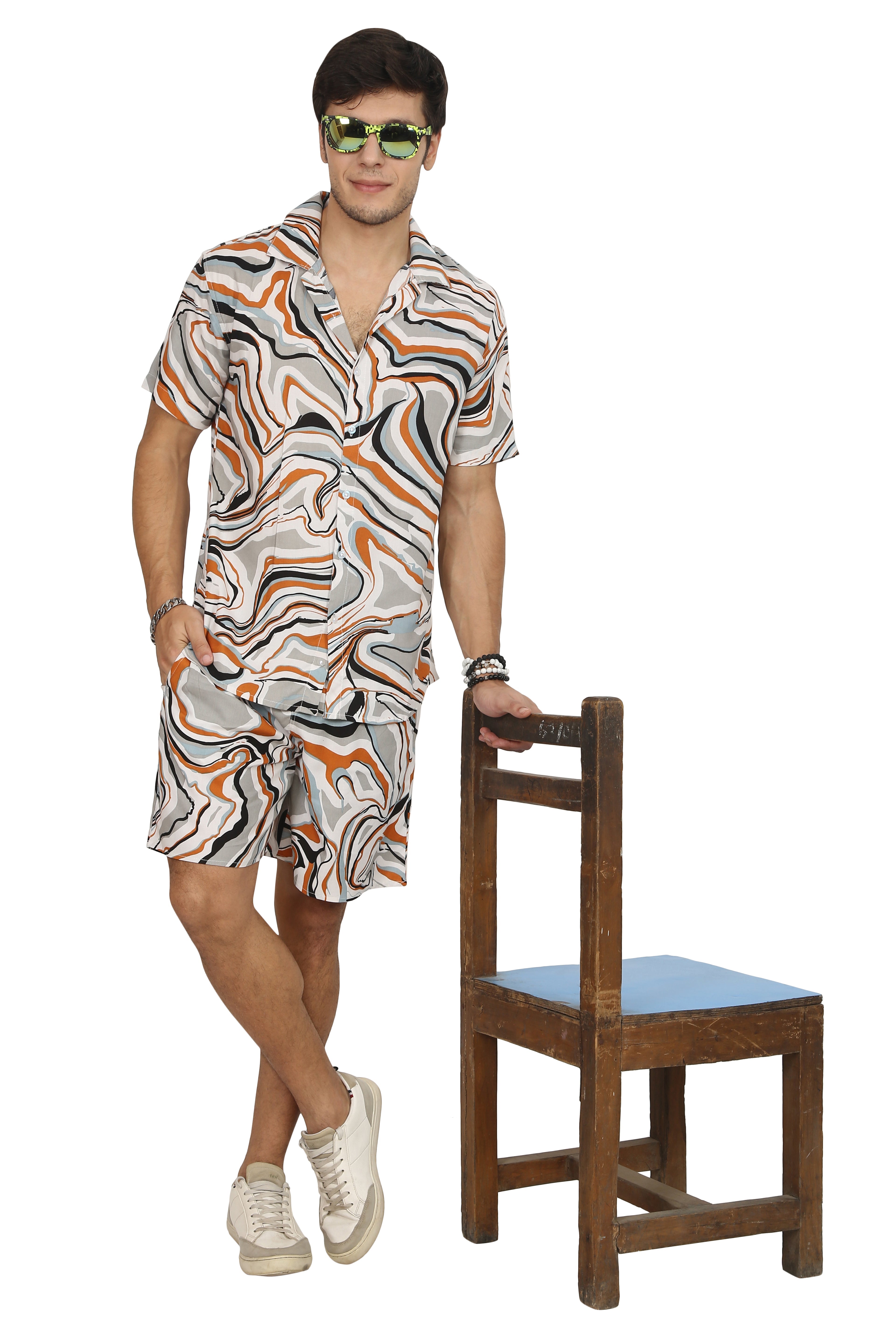 Grey "Craft" Rayon Co-ord Set