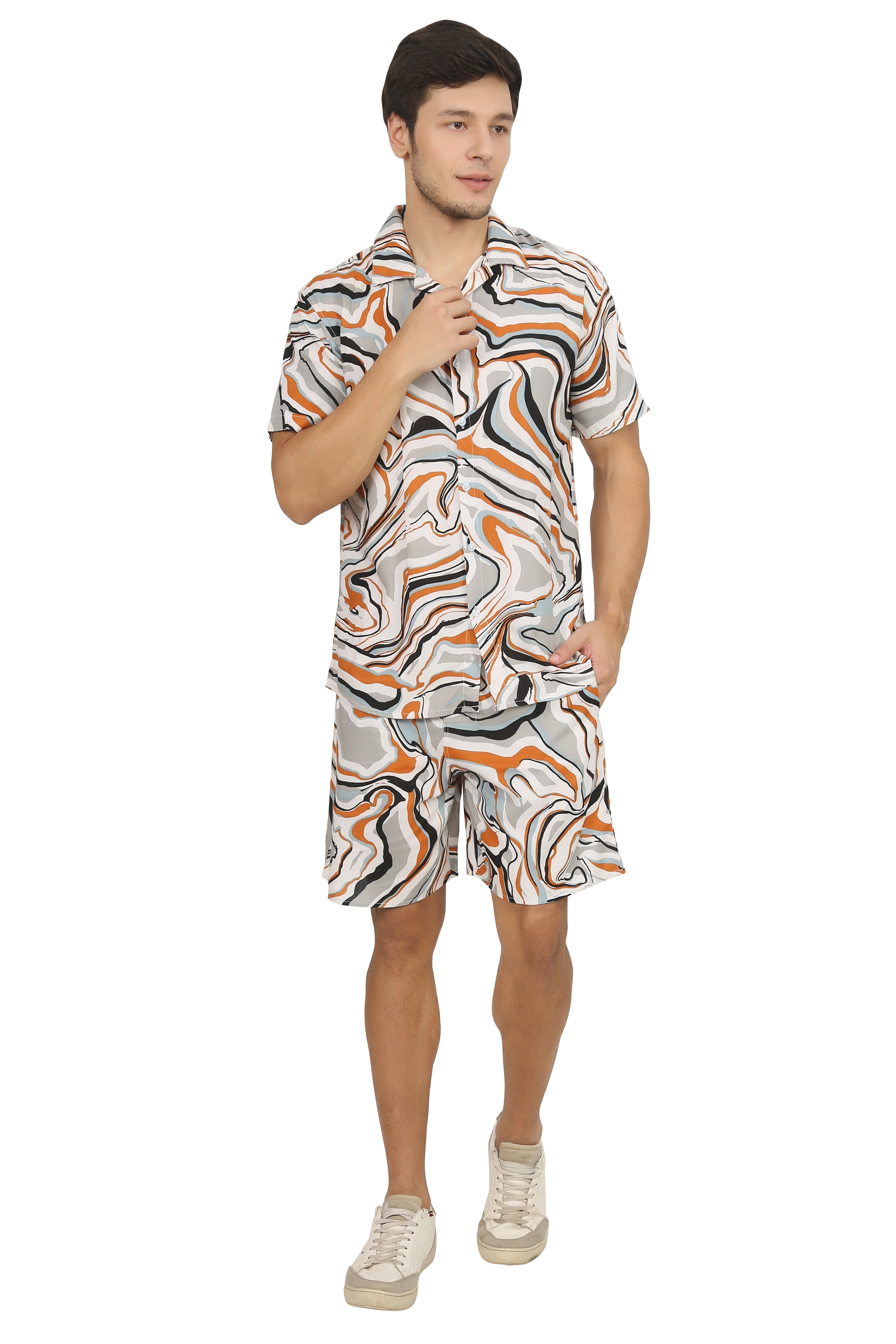 Grey "Craft" Rayon Co-ord Set