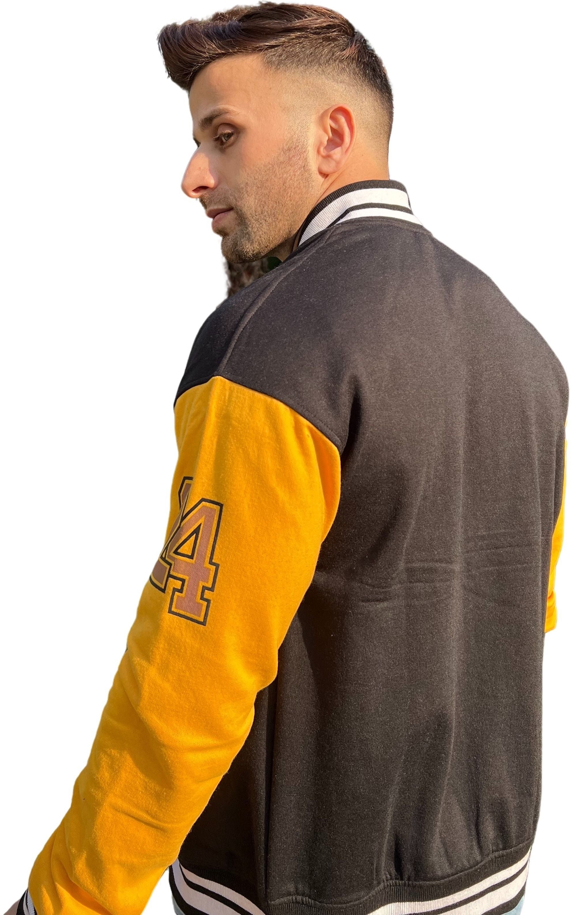 Varsity Black Yellow Sanity Jacket