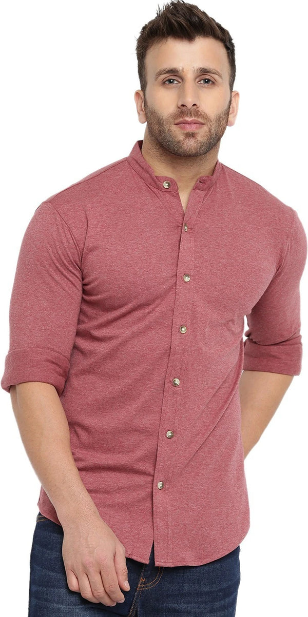 Pink Full Sleeve Cotton Shirt