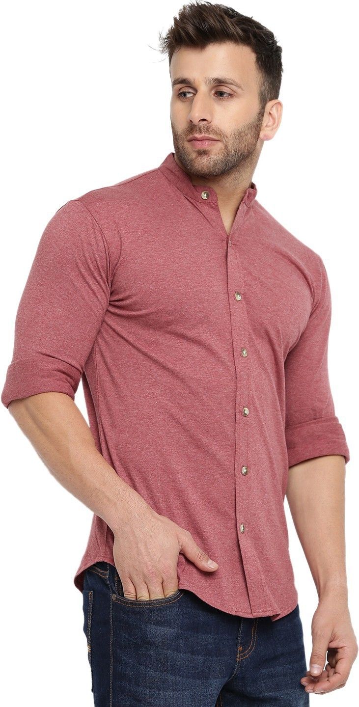 Pink Full Sleeve Cotton Shirt