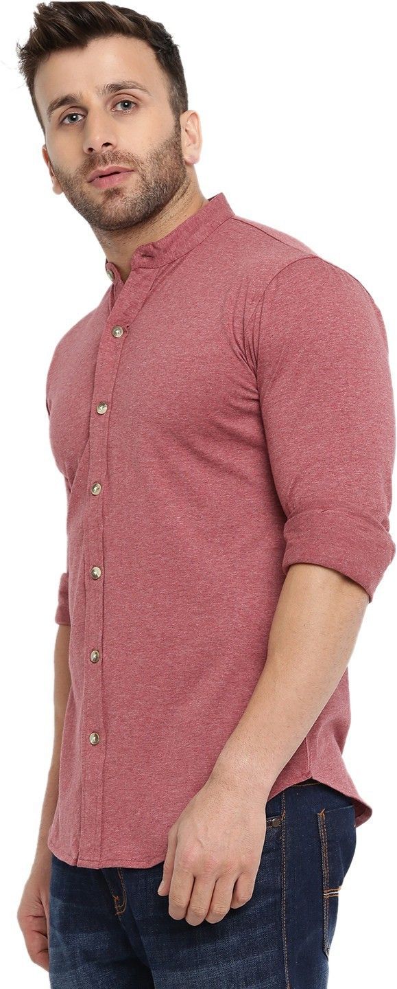Pink Full Sleeve Cotton Shirt