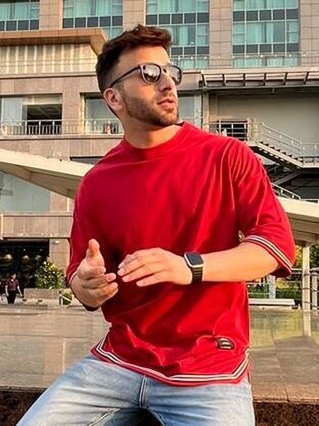 Red Men Oversized T-Shirt