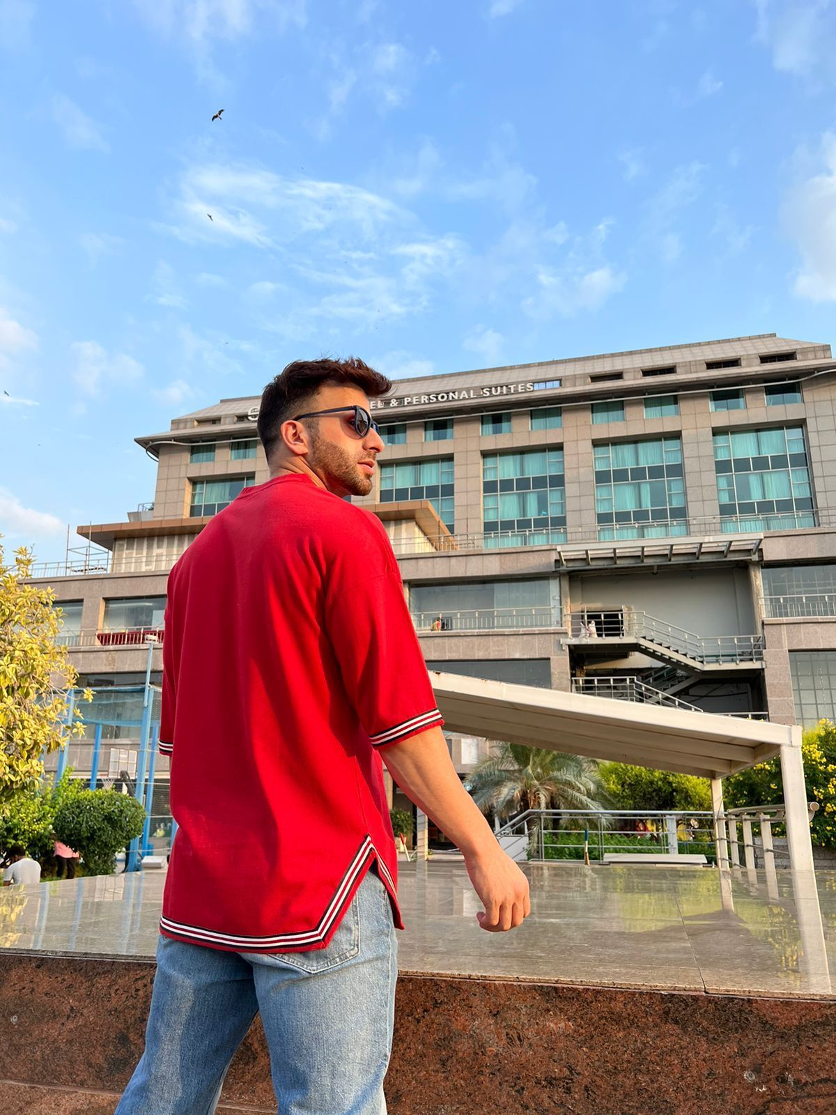 Red Men Oversized T-Shirt